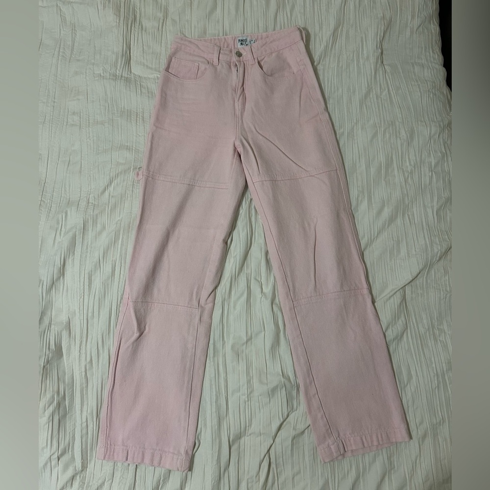 Princess Polly Blush Pink Denim Pants